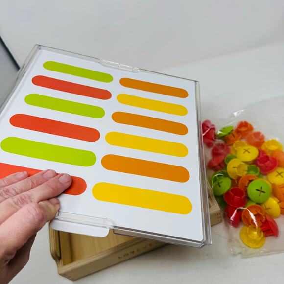 Lovevery Wooden Toddler Peg Pattern Game - Montessori Learning - Picture 6 of 9